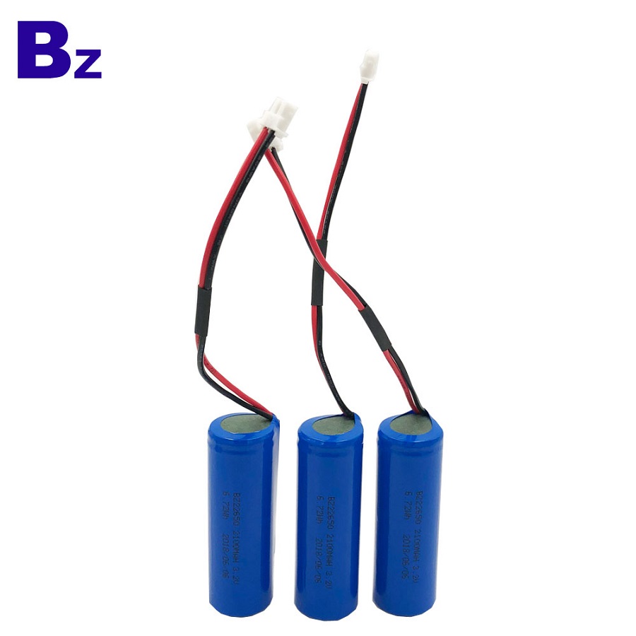 Customized LiFePO4 Battery 22650 3.2V 2100mAh