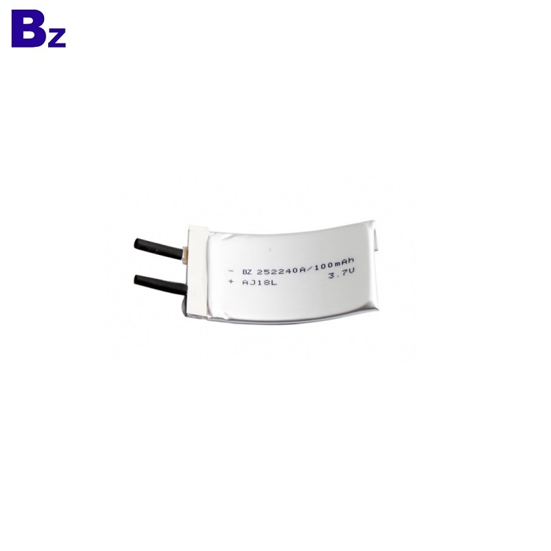 BZ 252240 100mAh 3.7V Flexible Battery