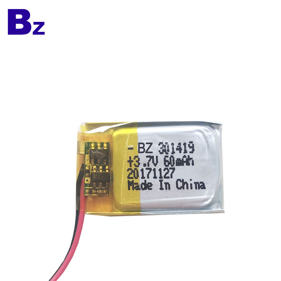 301419 60mAh 3.7V LiPo Battery