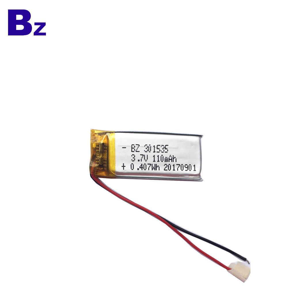 301535 3.7V 110mAh Li-Polymer Batteries