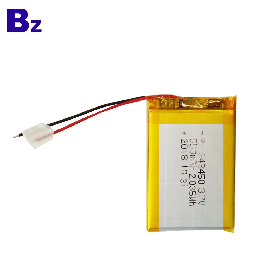 BZ 343450 550mAh 3.7V Li-ion Polymer Battery