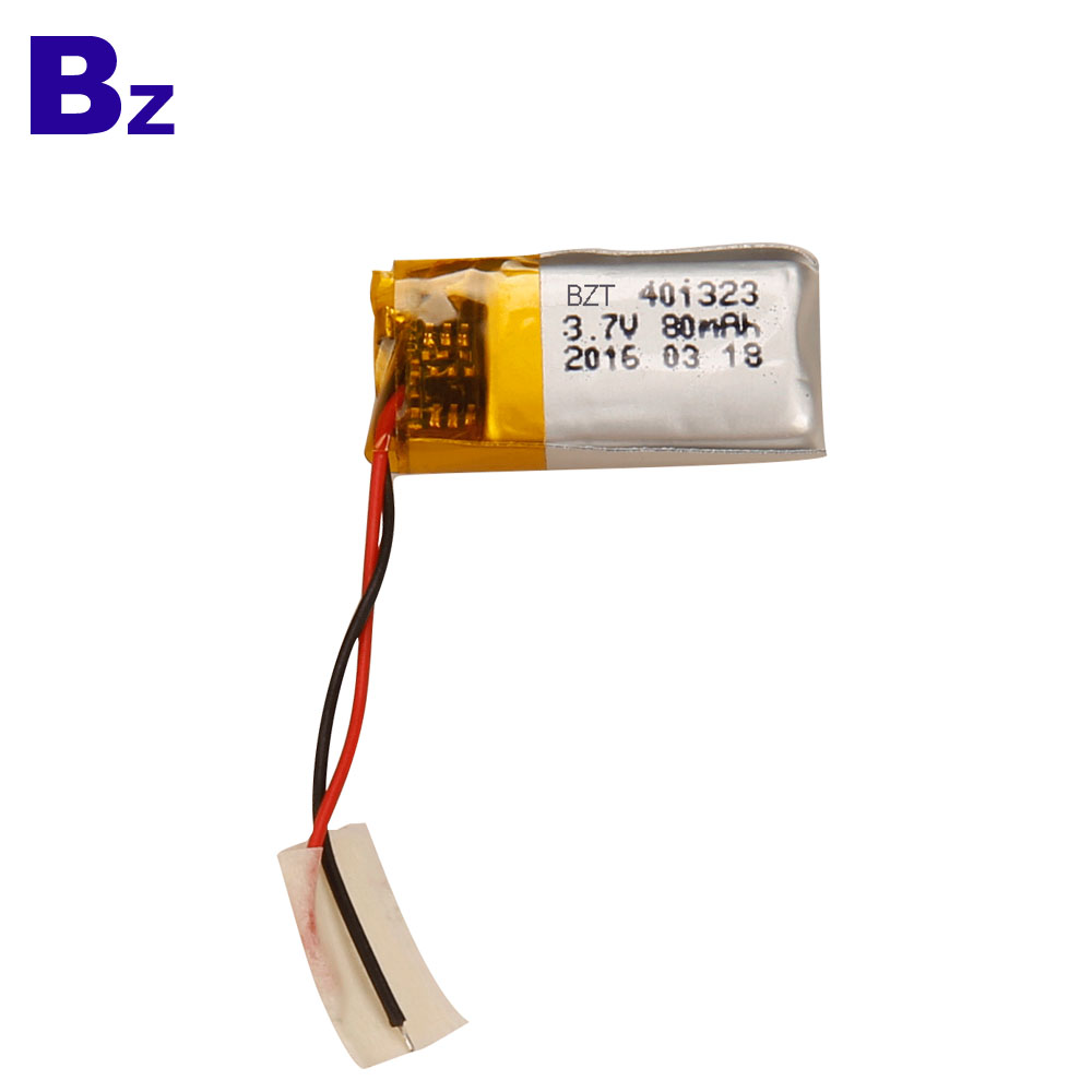 Lipo Battery for Wireless Device BZ 401323 3.7V 80mAh