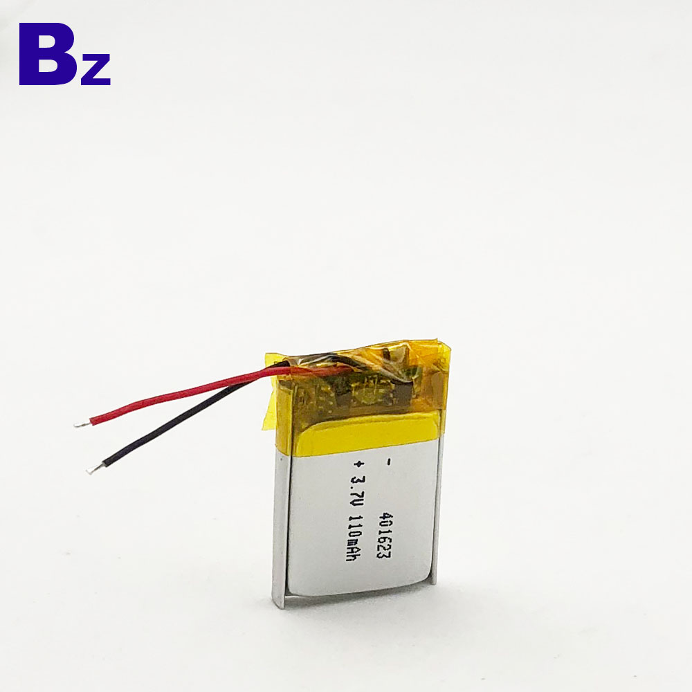 401623 110mAh 3.7V Polymer Li-ion Battery