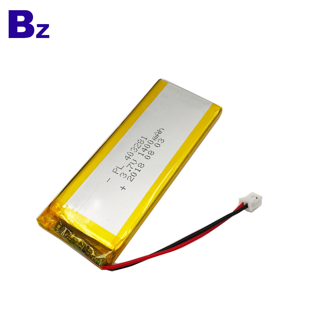 403281 3.7V 1400mAh Li-Polymer Battery