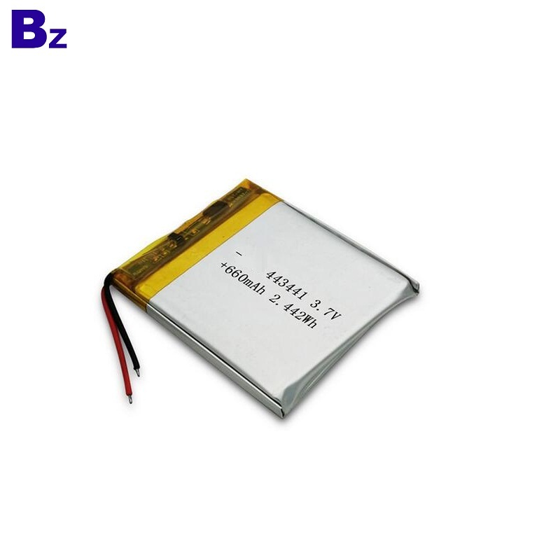 443441 660mAh 3.7V Polymer Li-Ion Battery