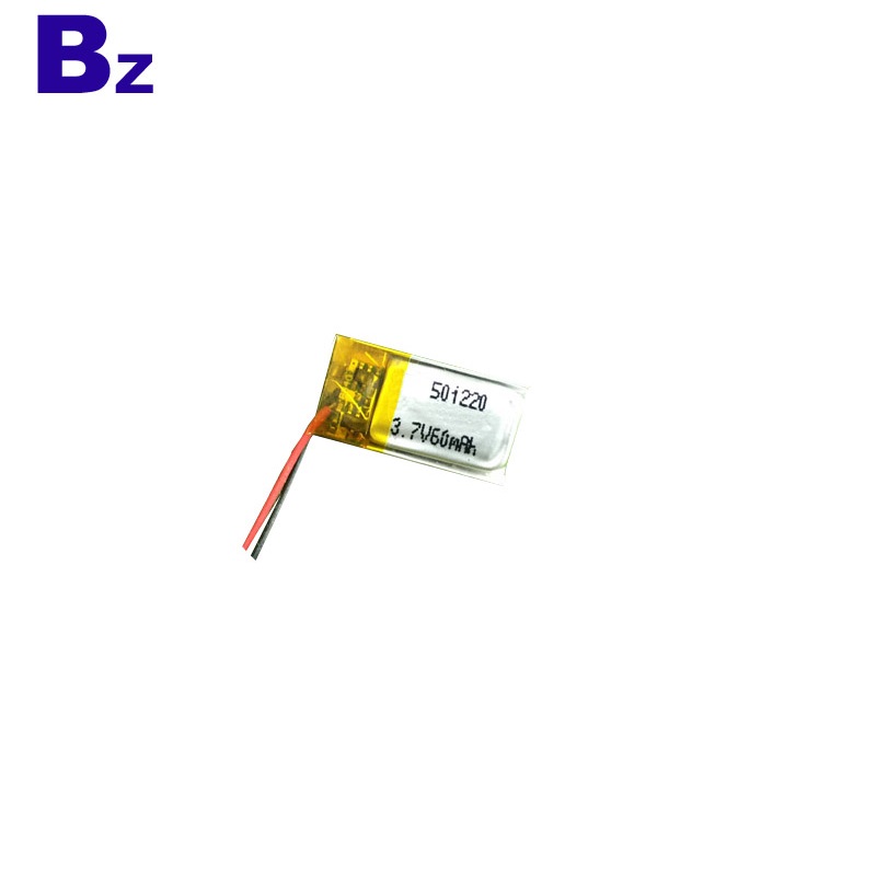 501120 60mAh 3.7V Li-Ion Battery