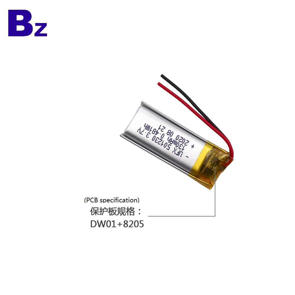 China Factory Customize 130mAh Li-polymer Battery