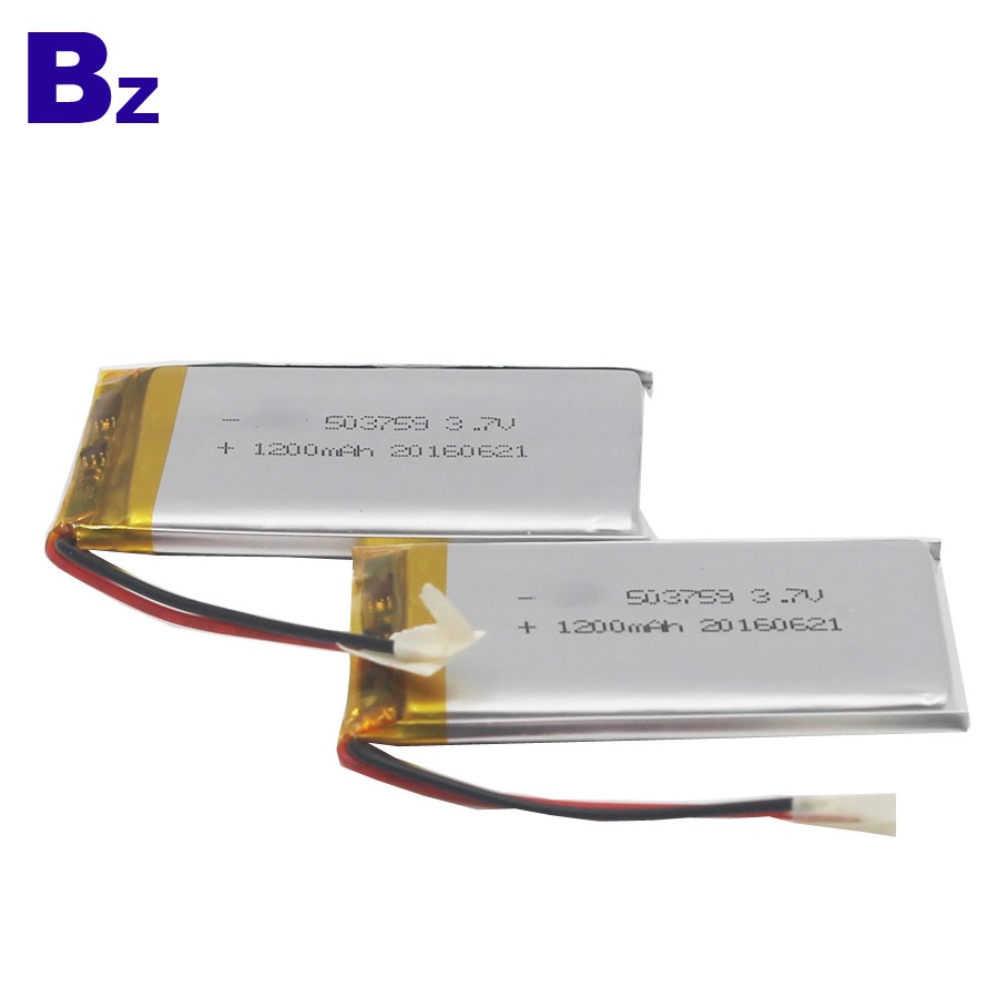 503759 1200mAh li-polymer battery