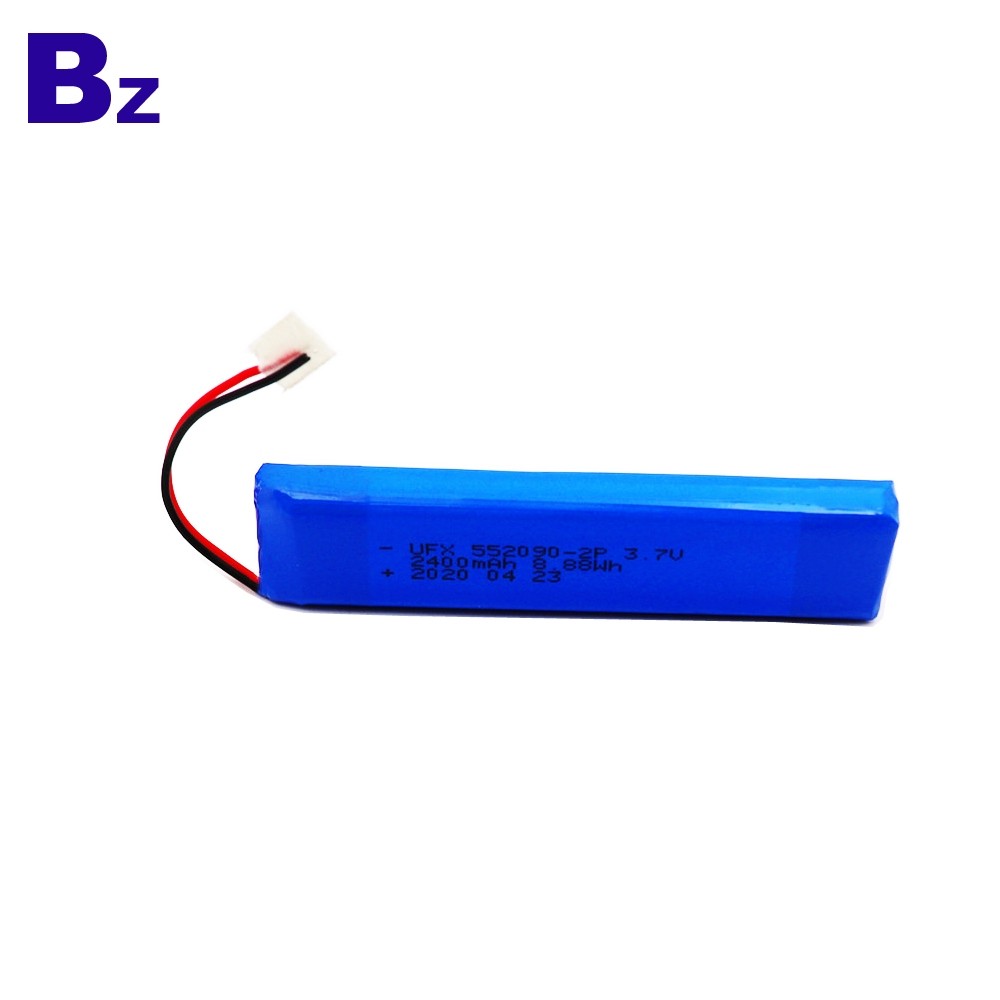 552090-2P 2400mAh 3.7V Polymer Li-ion Battery