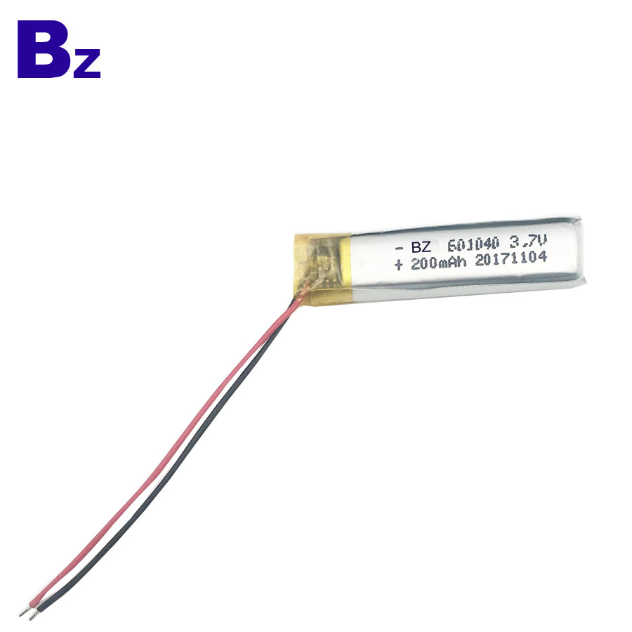 601040 3.7V 200mAh Lithium-ion Polymer Battery