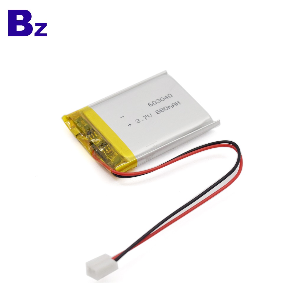 603040 3.7V 680mAh Polymer Li-ion Battery