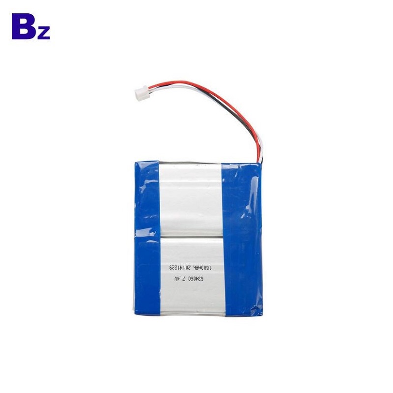 634060 7.4V 1600mAh Li-polymer Battery