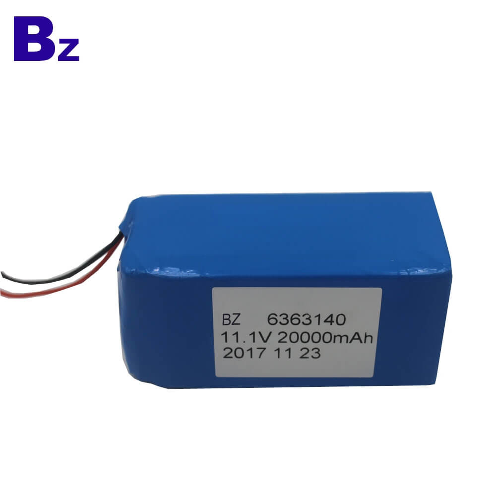 Customized Rechargeable Lipo Battery 20000mAh 11.1V