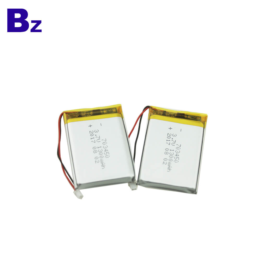 703450 1300mAh 3.7V LiPo Battery