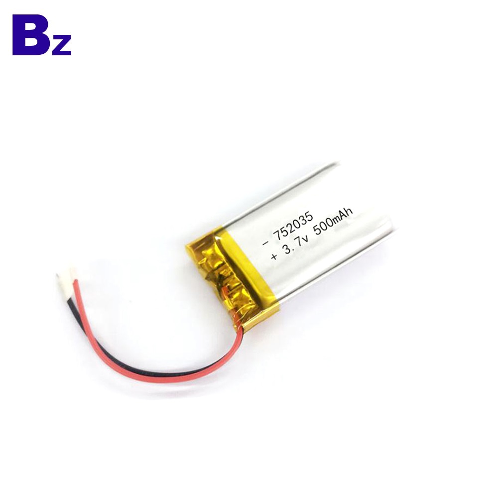 BZ 752035 500mAh 3.7V LiPo Battery