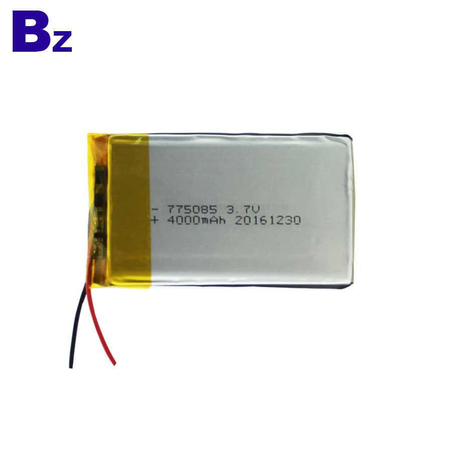 775085 4000mAh 3.7V Polymer Li-Ion Battery