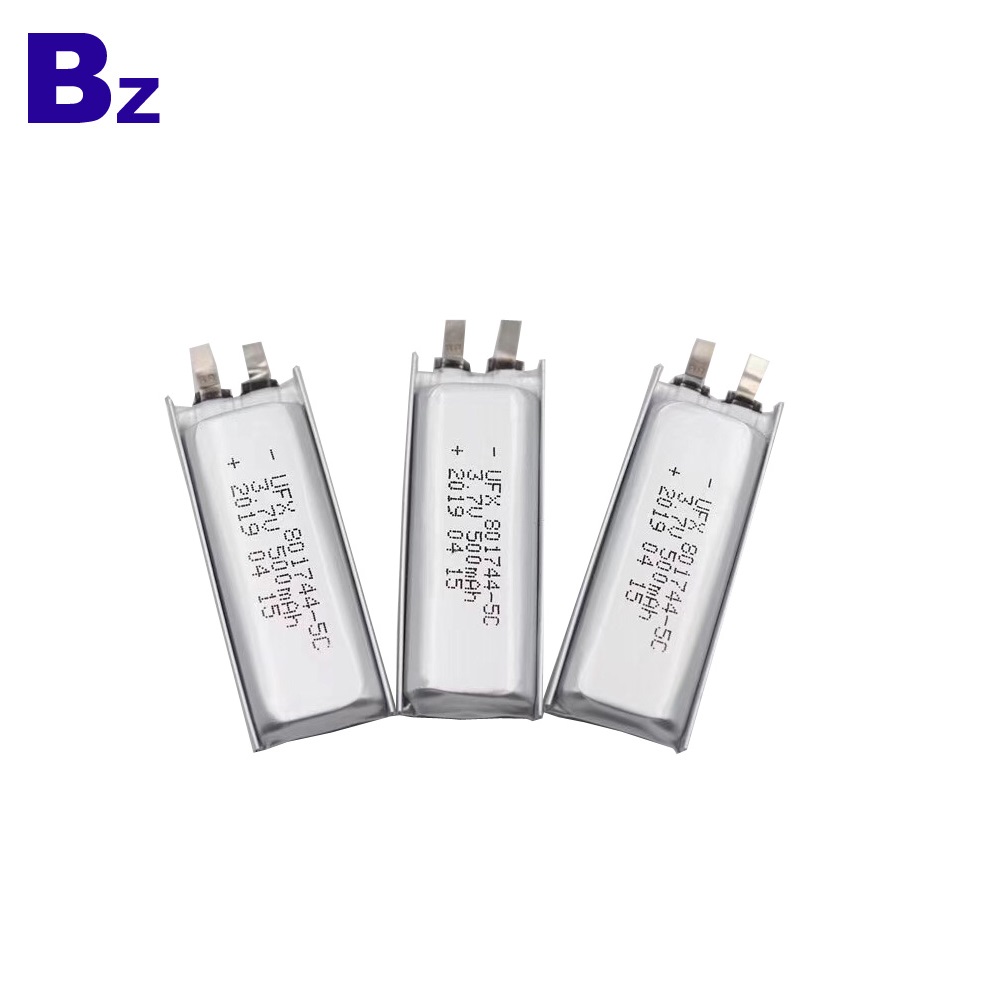 Rechargeable Battery For E-cigarette charging box BZ 801744 5C 3.7v 500mAh Lithium Battery