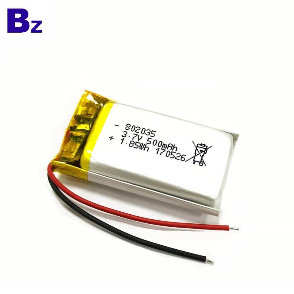 KC Certification Lipo Battery 802035 500mAh