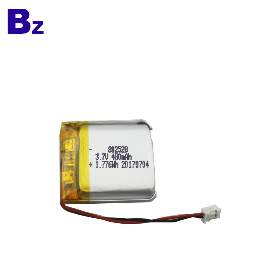 802528 480mAh 3.7V LiPo Battery