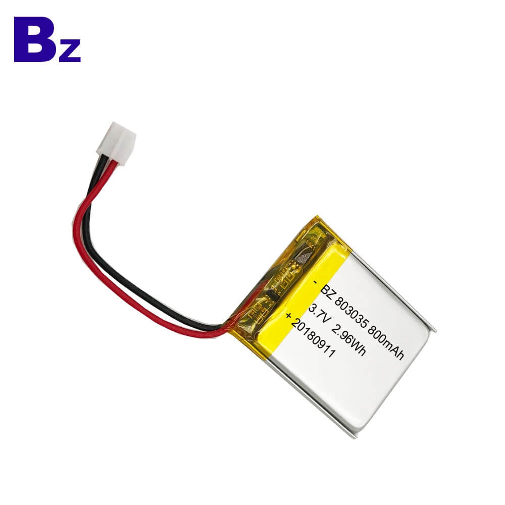 800mAh 3.7V KC Certification Lipo Battery