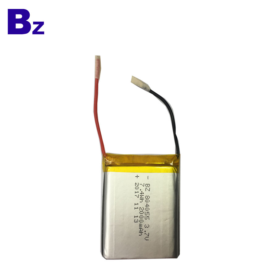 804055 7.4V 2000mAh LiPo Battery