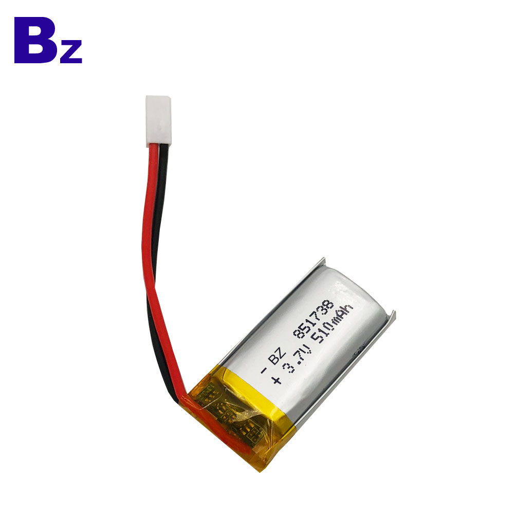 851738 510mAh 3.7V Lipo Battery