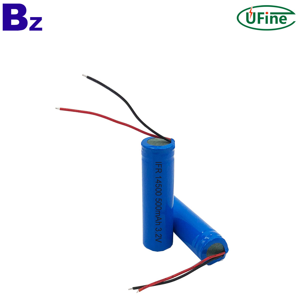 500mAh Flashlight LiFePO4 Cylindrical Battery