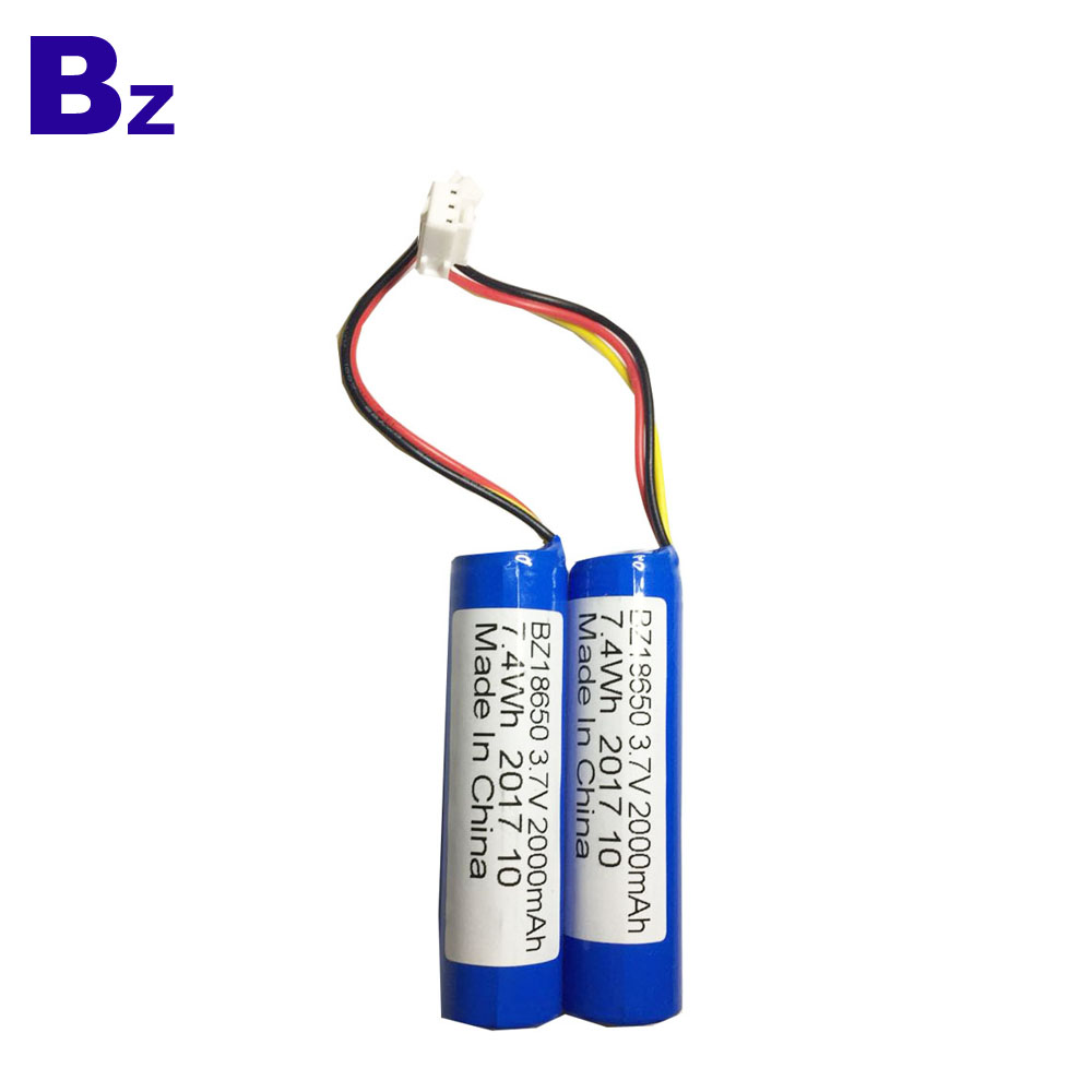 18650 Batteries 2000mah 3.7V Rechargeable Li-ion Battery