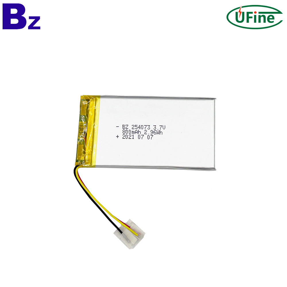 Customized 800mAh Rechargeable Li-Ion Battery