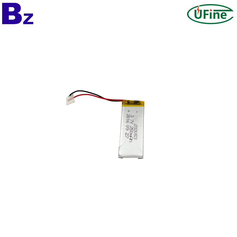 250mAh Shaped Bending Battery for Smart Watch