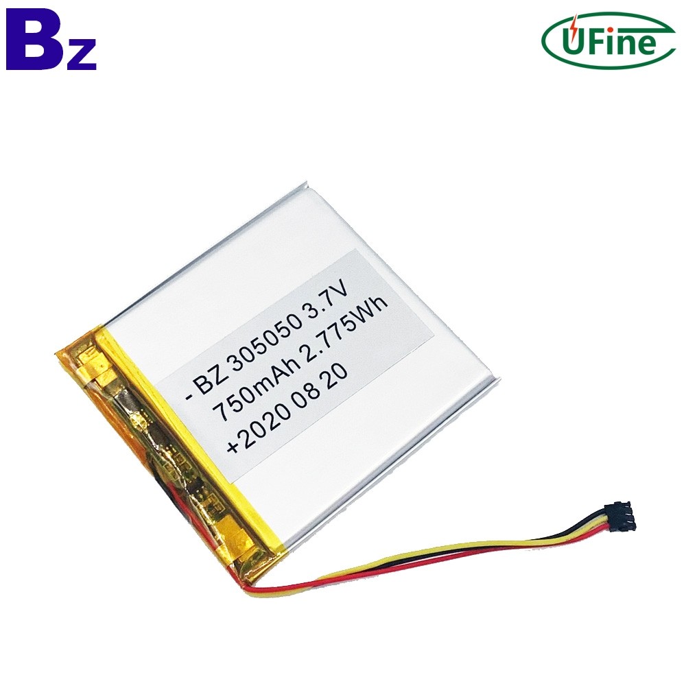 305050 3.7V 750mAh Lithium Polymer Battery