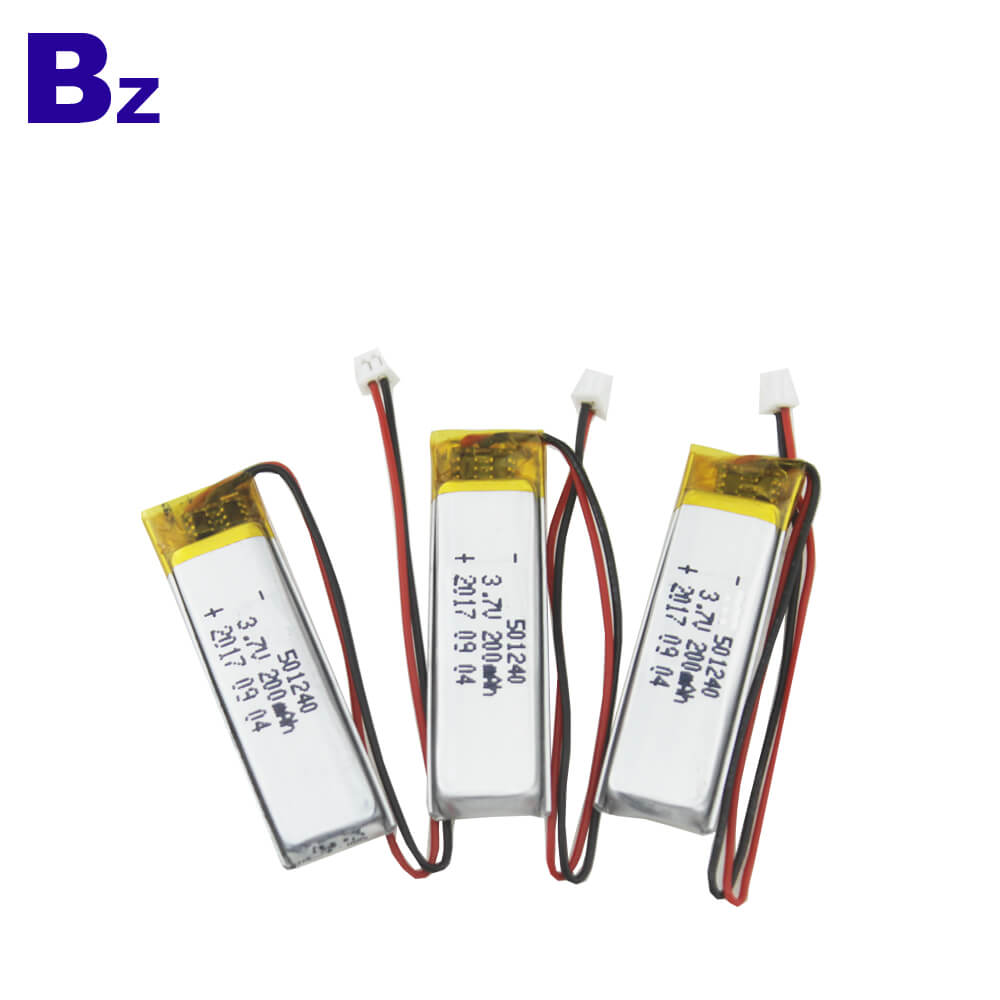 BZ 501240 200mAh 3.7V Li-Polymer Battery