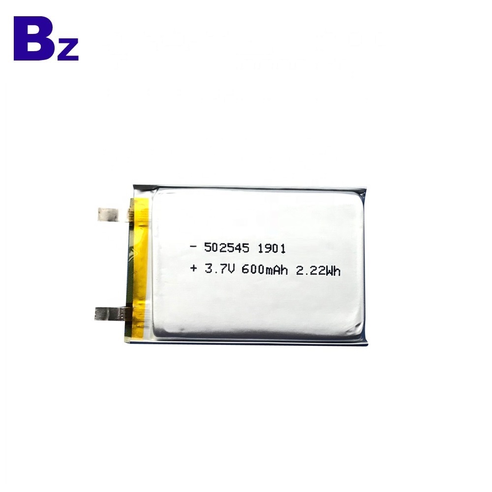 502545 600mAh 3.7V Lipo Battery