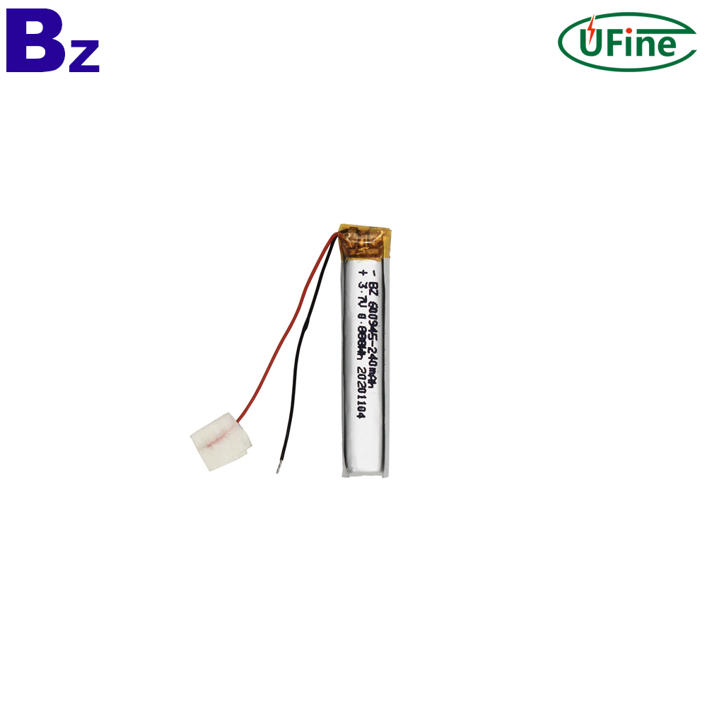 600945 3.7V 240mAh Li-ion Battery