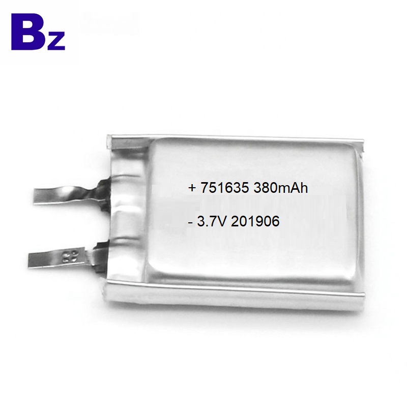 751635 380mAh 3.7V Li-Polymer Battery