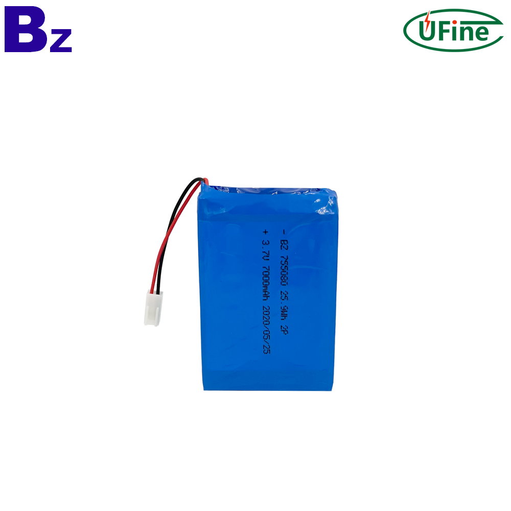 Lipo Cell Factory Supply Remote Control Car Toys Battery BZ 755080 2P 3.7V 7000mAh Li ion Battery Pack
