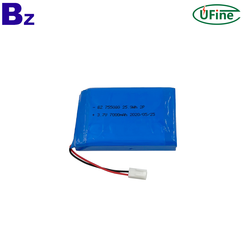 755080-2P 3.7V 7000mAh Li-ion Battery Pack