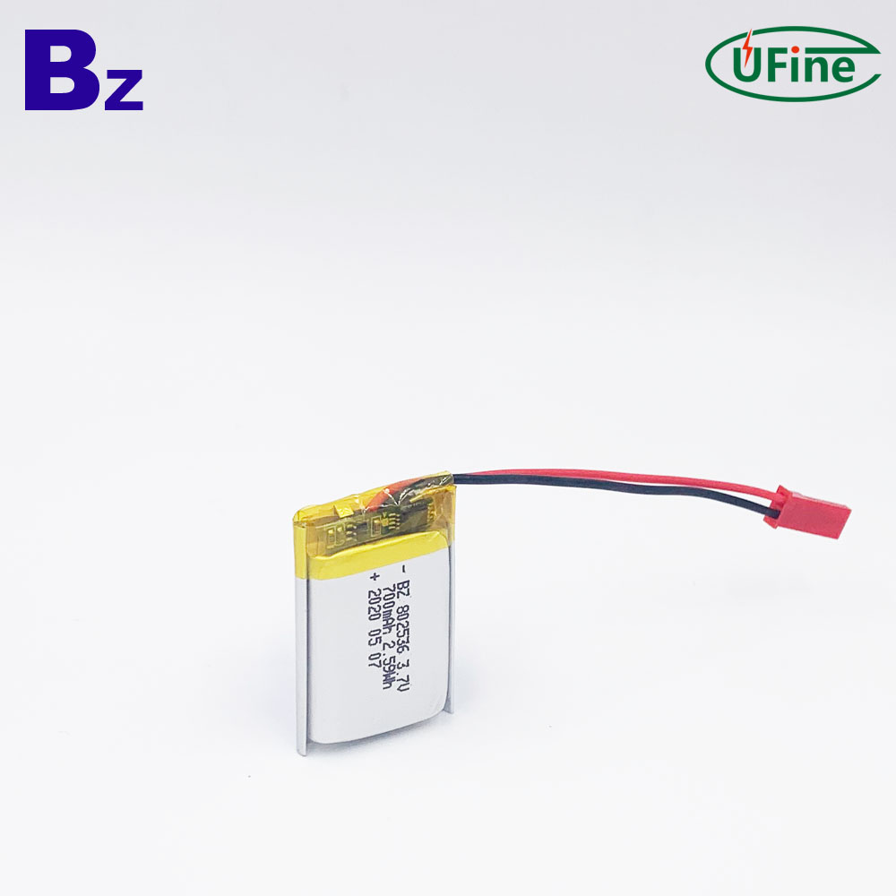802536 3.7V 700mAh Rechargeable Li-polymer Battery