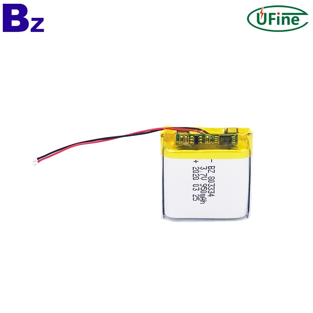 803334 950mAh 3.7V Polymer Battery 