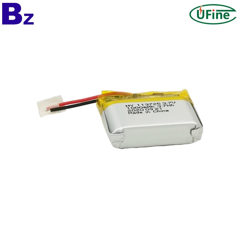 113725 1000mAh 3.7V Lithium Polymer Battery