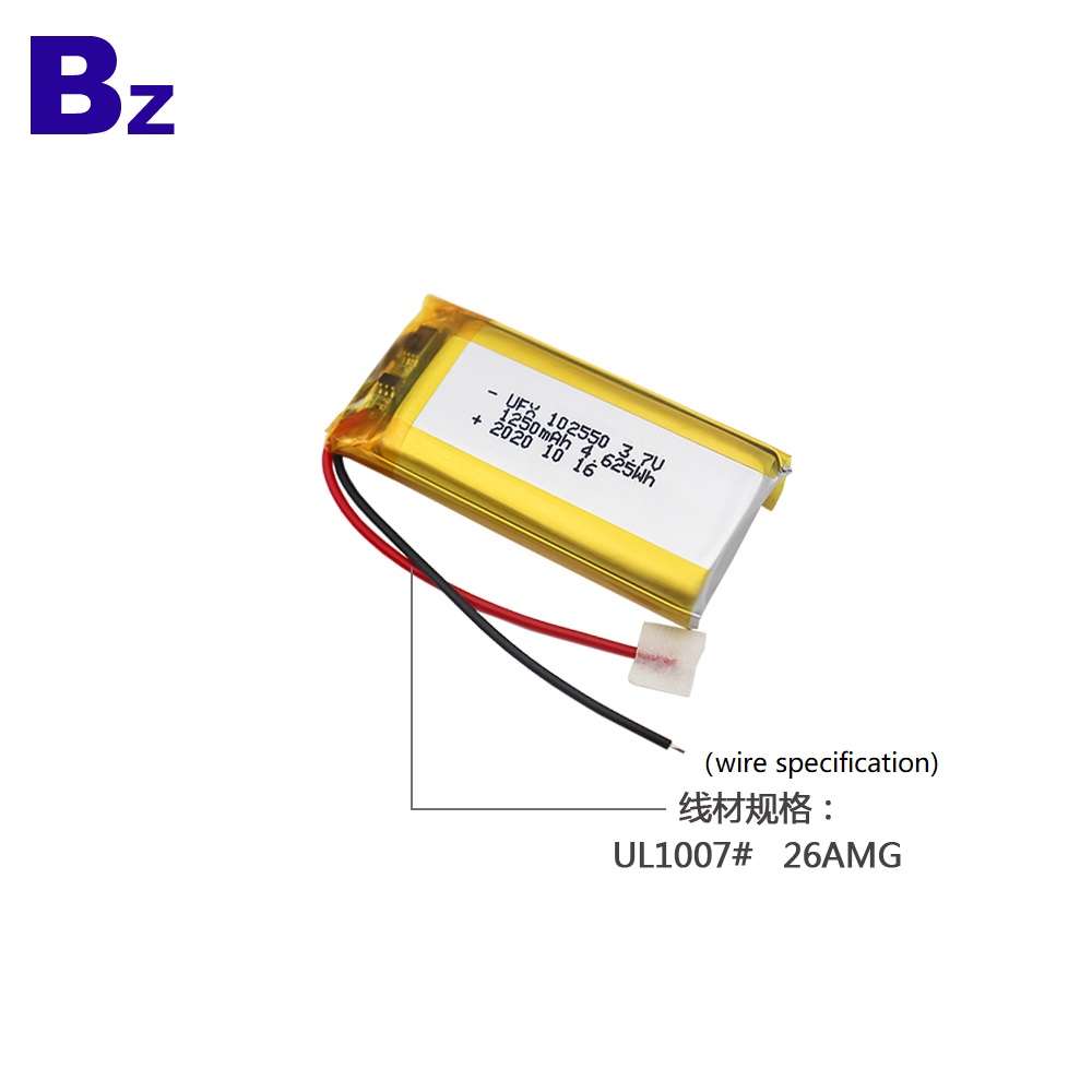 Factory Mass Production 1250mAh Li-polymer Battery