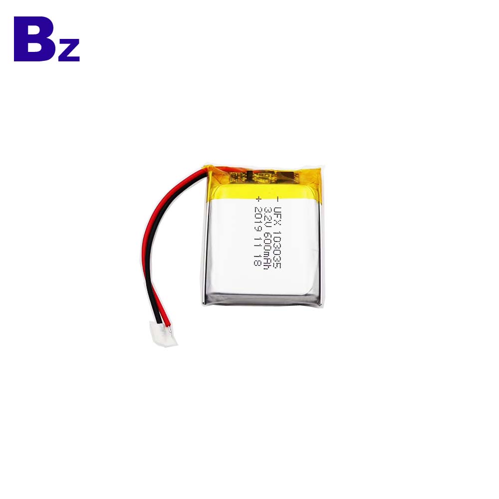 103035 3.2V 600mAh LiFePO4 Battery