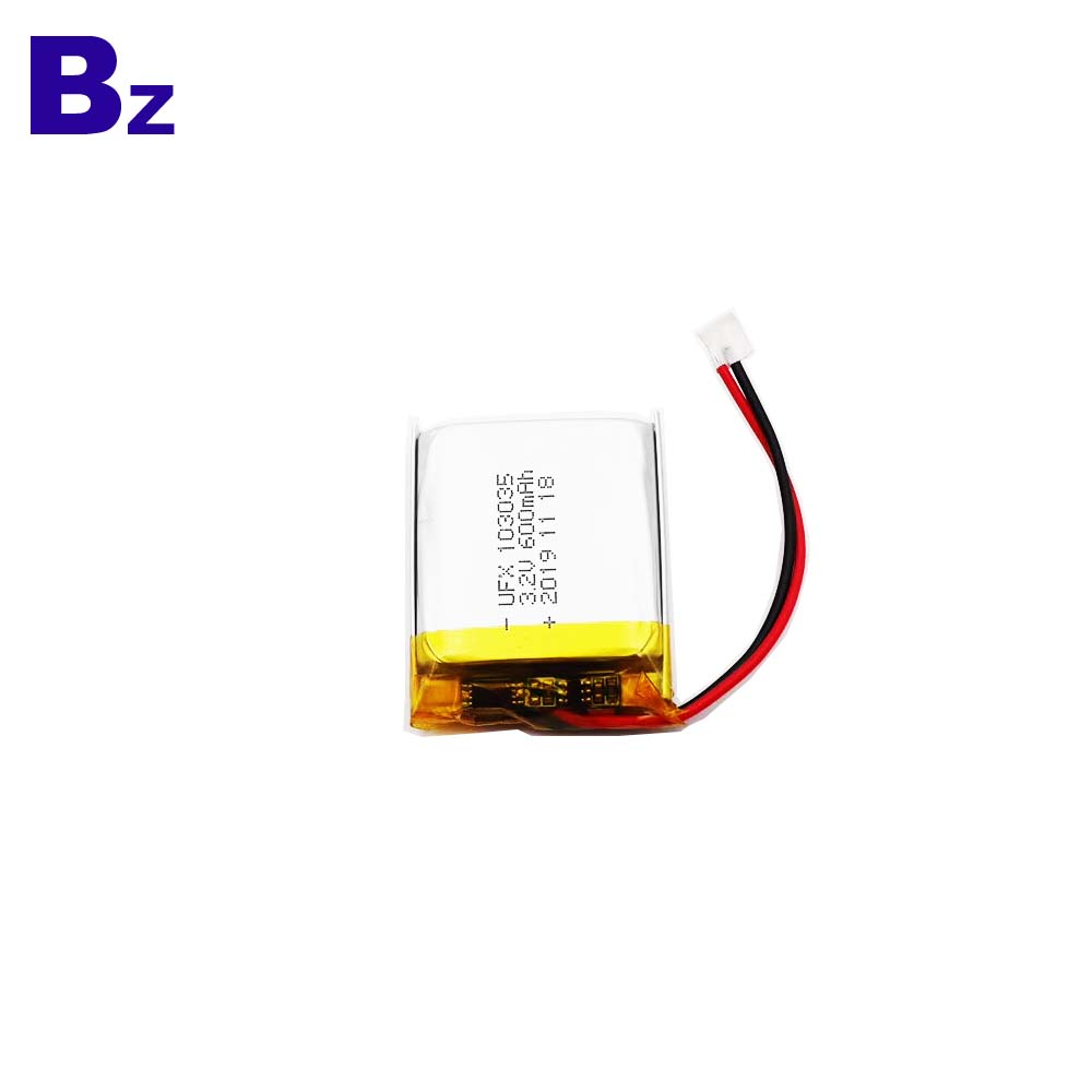 China Factory Customized 600mAh LiFePO4 Battery