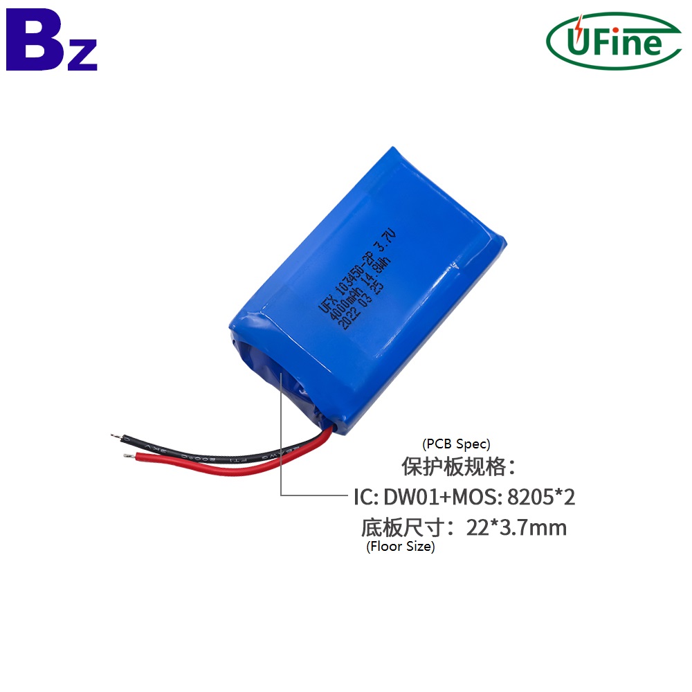 103450-2P 3.7V 4000mAh Li-ion Polymer Battery Pack