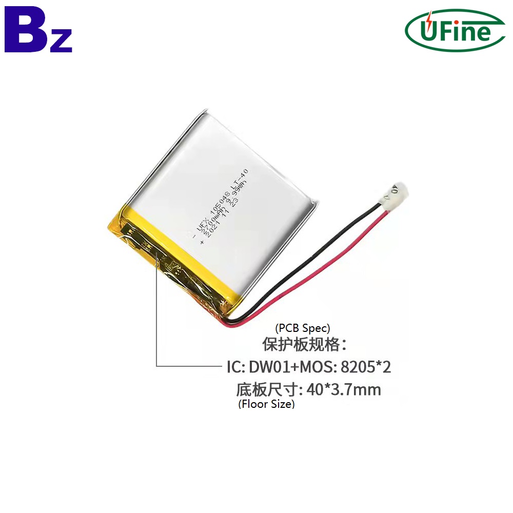 105048 3.7V 2700mAh Lithium-ion Polymer Battery