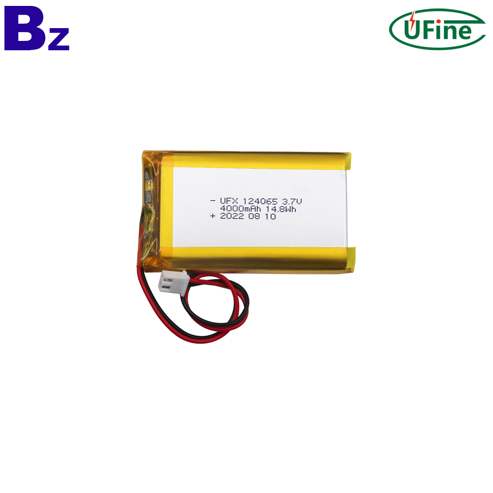 124065 4000mAh 3.7V Li-polymer Battery