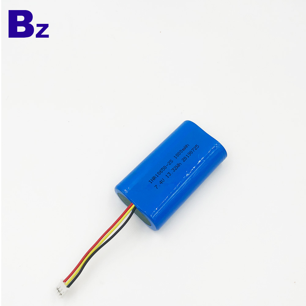 1800mAh 7.4V Li-Ion Cylindrical Battery Cell 