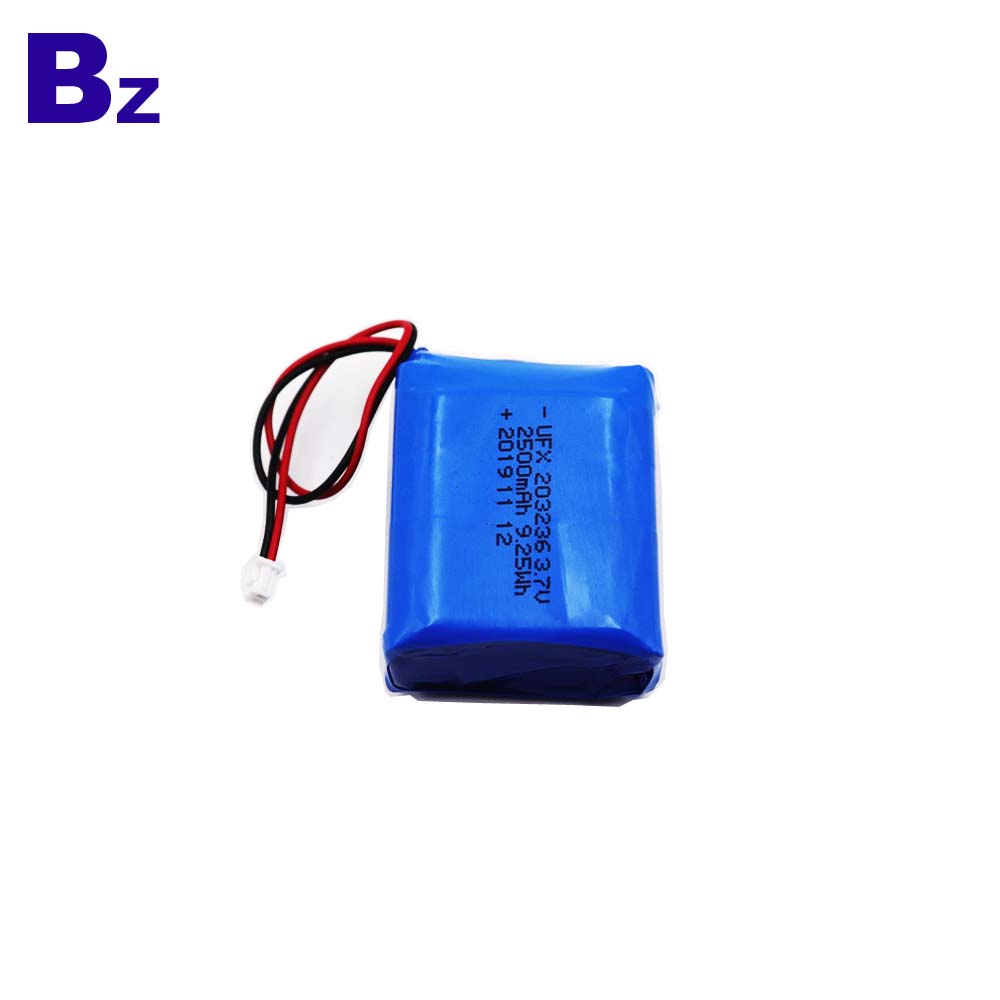 High Quality 2500mAh Li-Polymer Battery 