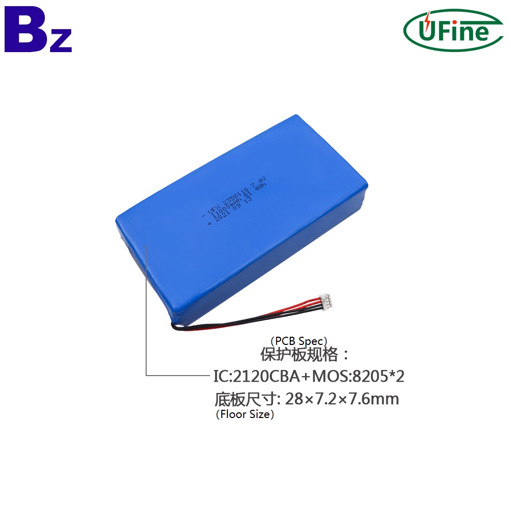 2358110 7.4V 11000mAh Li-ion Polymer Battery