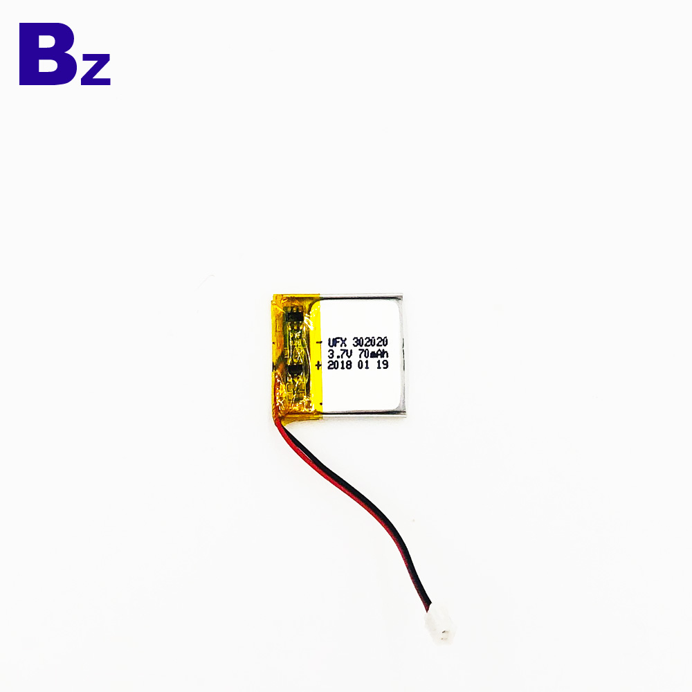 70mAh Bluetooth Headset Lipo Battery